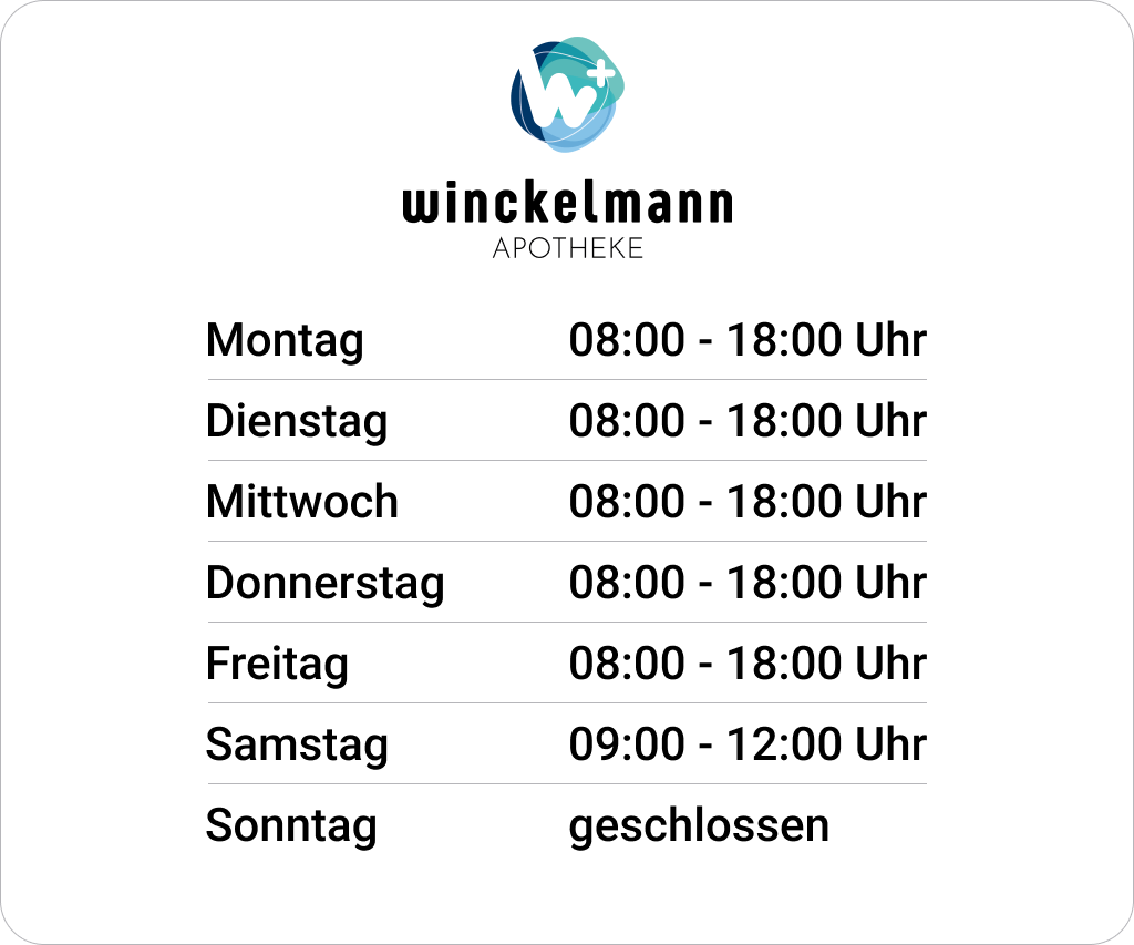 Öffnungszeiten der Winckelmann-Apotheke Seehausen